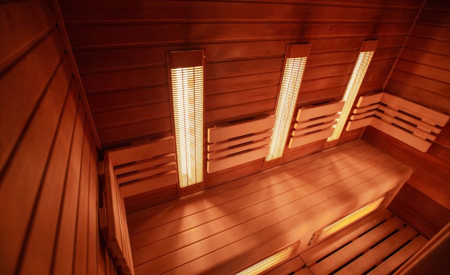 how hot should an infrared sauna be